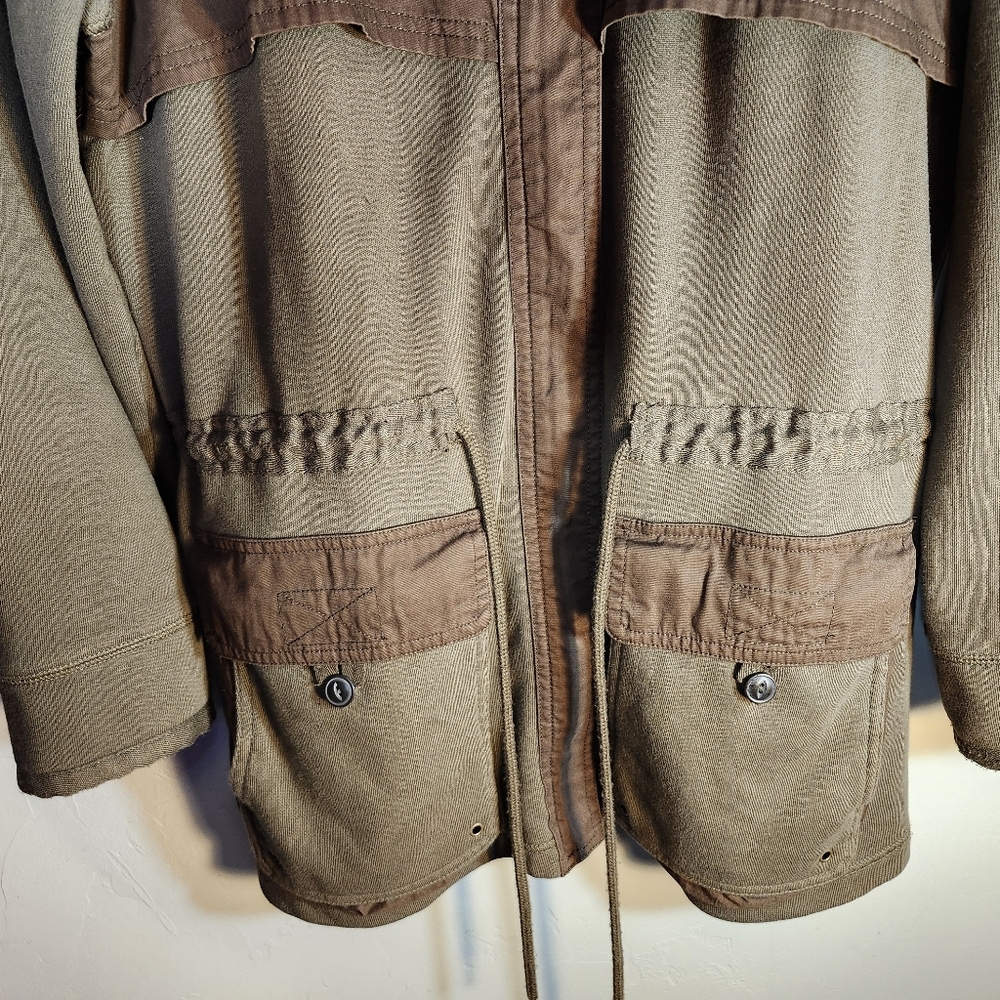 Eddie Bauer Tan and Brown Utility Jacket - Picture 4 of 5